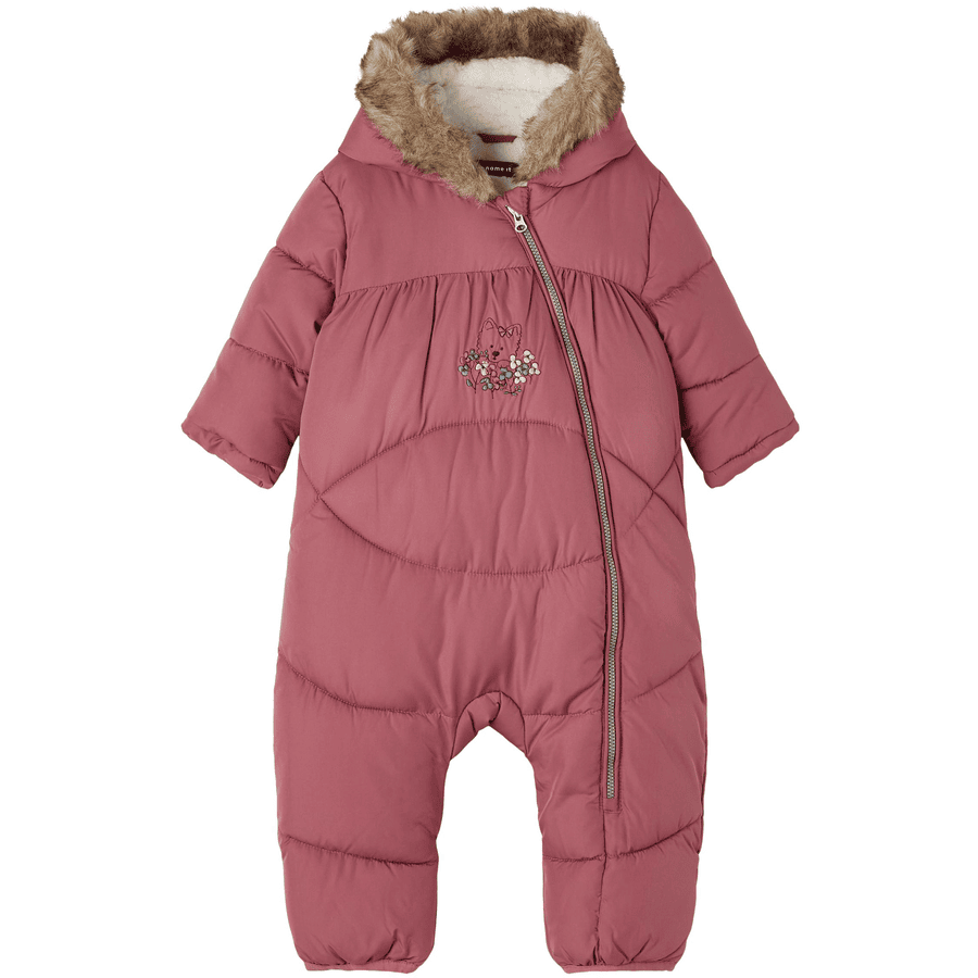 name it Snowsuit Nbfmima Deco Rose