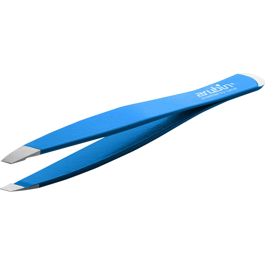 canal® Pincette avec pousse cuticule, bleu inoxydable 9 cm
