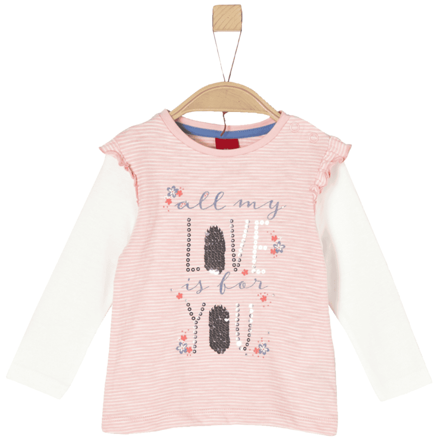 s.Oliver Langarmshirt rosy melange 