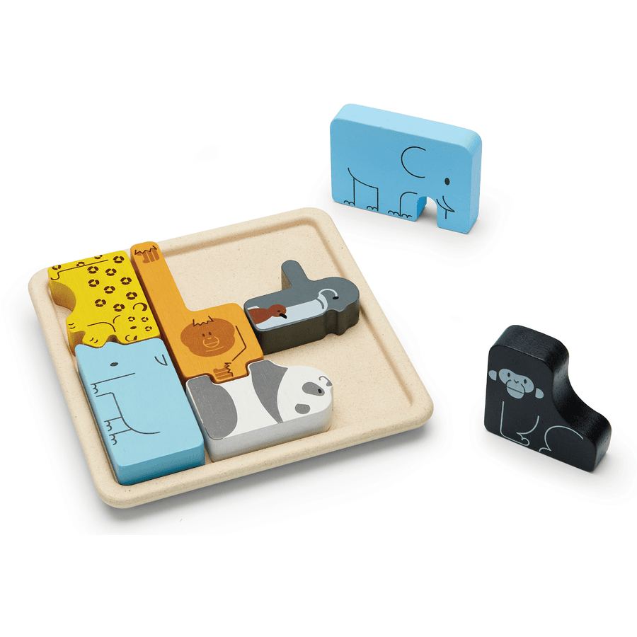 Plan Toys Rámové puzzle se zvířaty