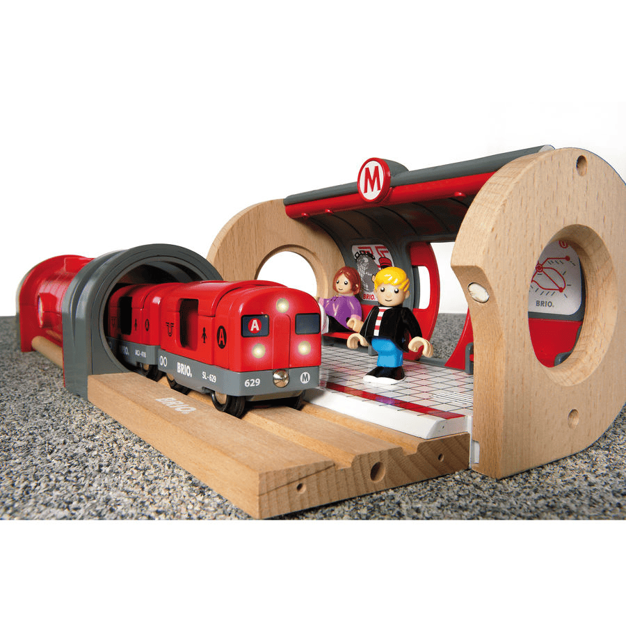 BRIO® Wooden Railway Metro Train Set