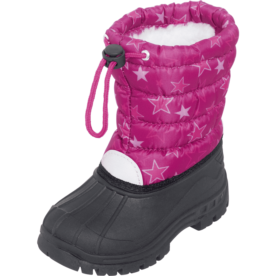 Playshoes  Boatie Étoiles d'hiver rose