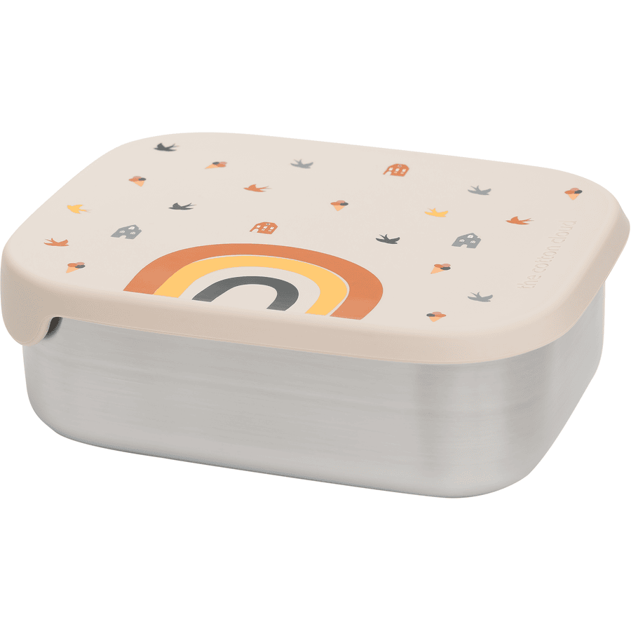 the cotton cloud Lunchbox Rainbow Stainless aus Edelstahl rosa