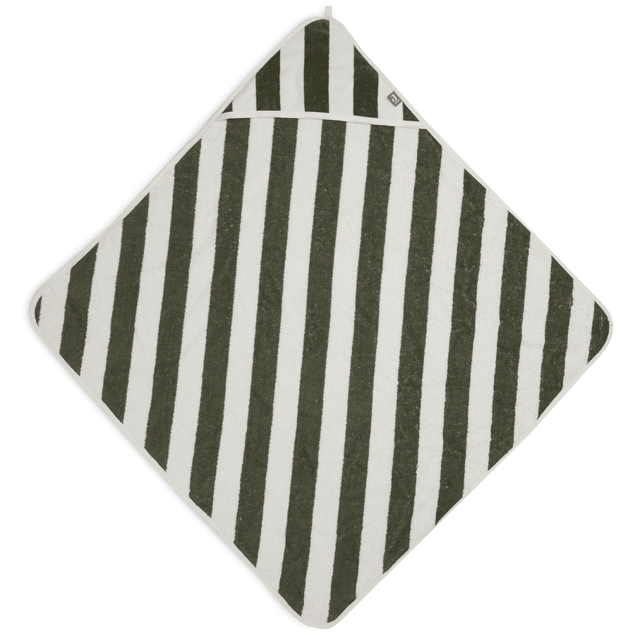 jollein Toalla de baño con capucha de rizo 75x75cm Hoja Green 