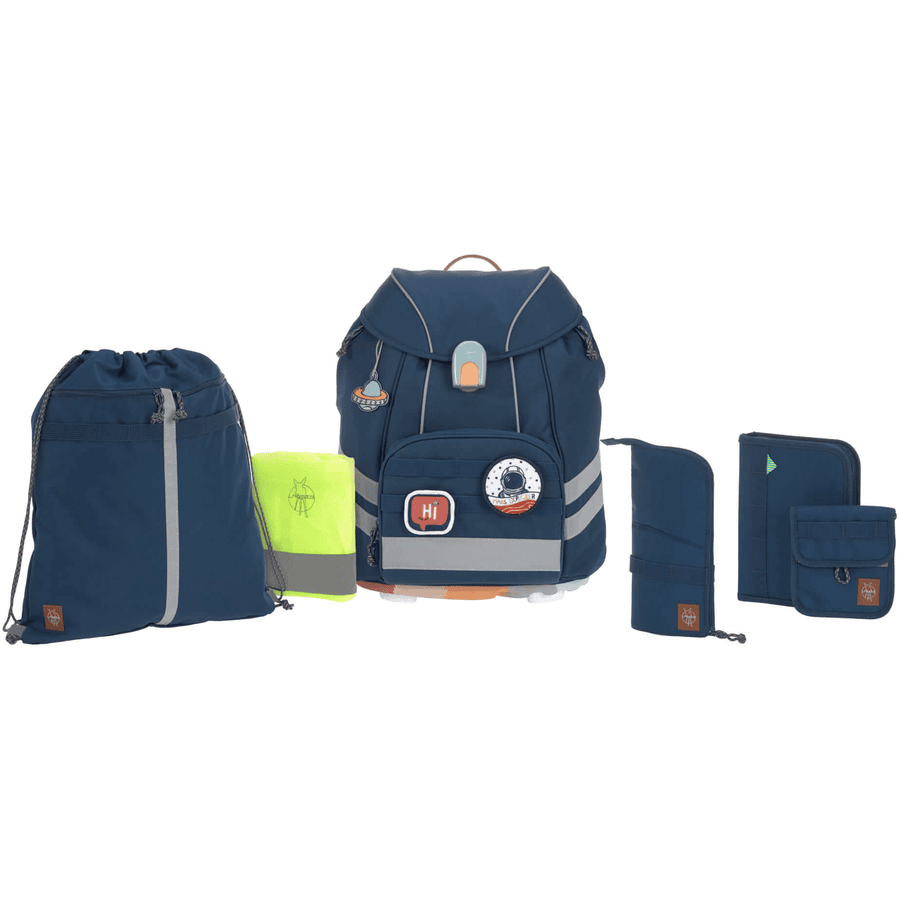 LÄSSIG Schulranzen-Set 7-tlg. Flexy Unique navy