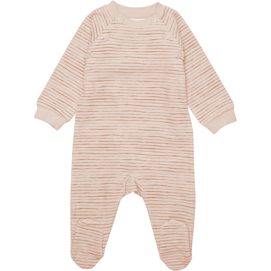 Fixoni Kombinezon Romper LS Velour Cameo Rose