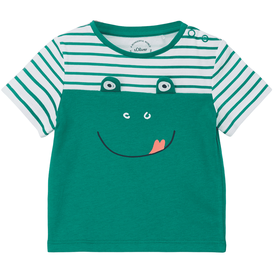 s. Olive r T-shirt grenouille émeraude