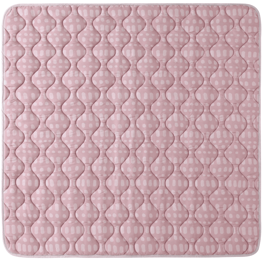 Hakuna Matte gesteppte Krabbeldecke Hygge, Blush 127 x 127 cm