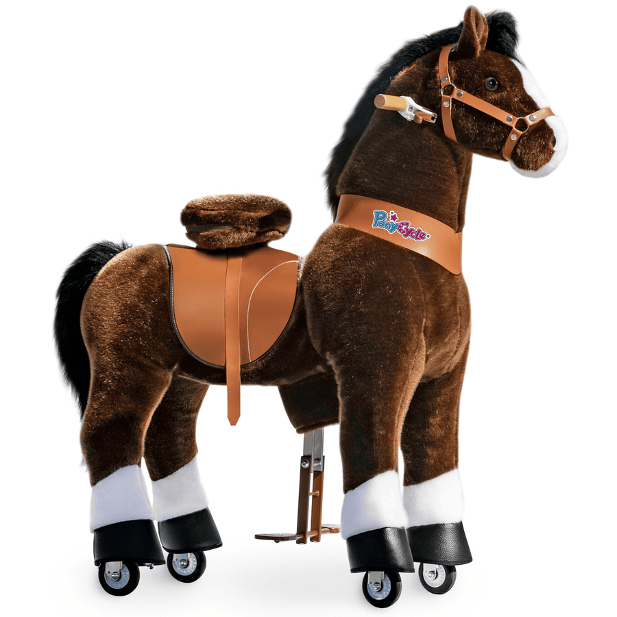 PonyCycle® Chocolate Brown with white hoof horse