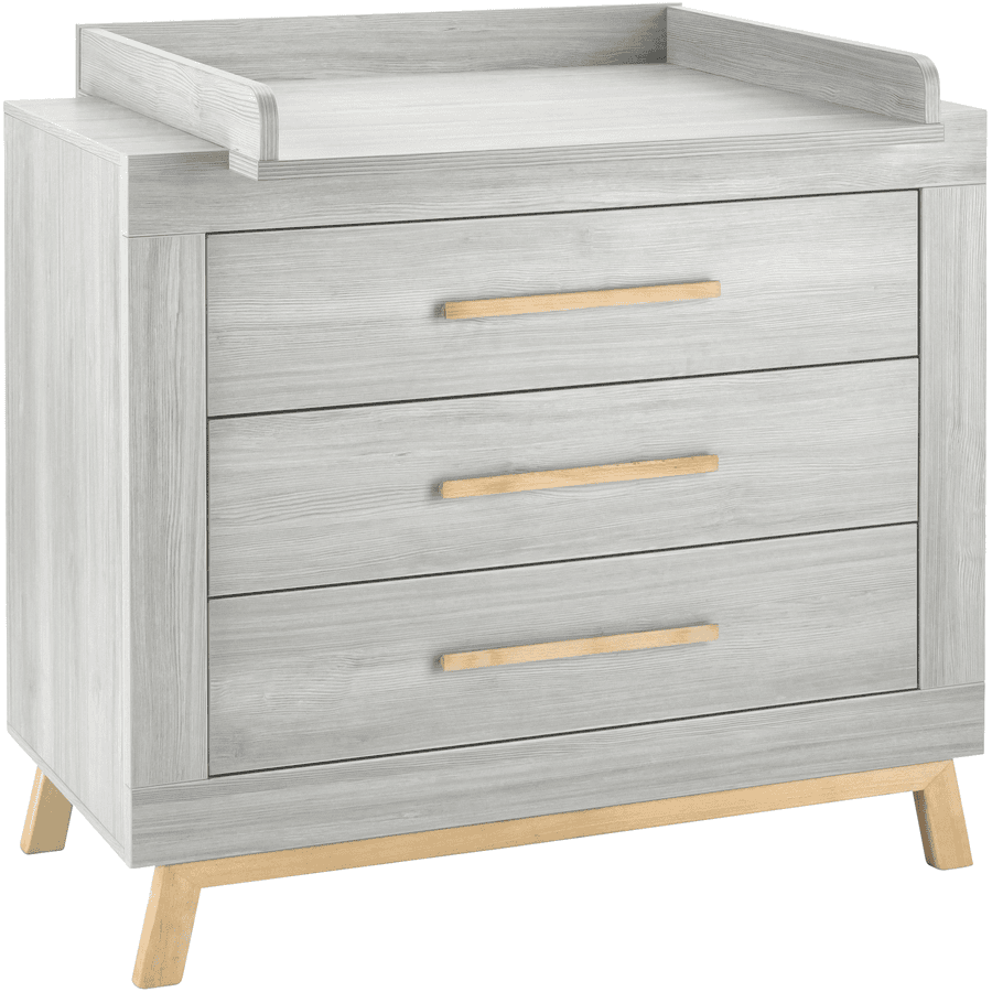 Schardt Commode à langer Miami Grey bois