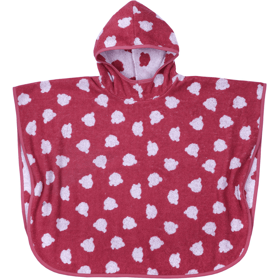 WÖRNER SÜDFROTTIER Poncho da bagno Jac. Orsacchiotto rosso 