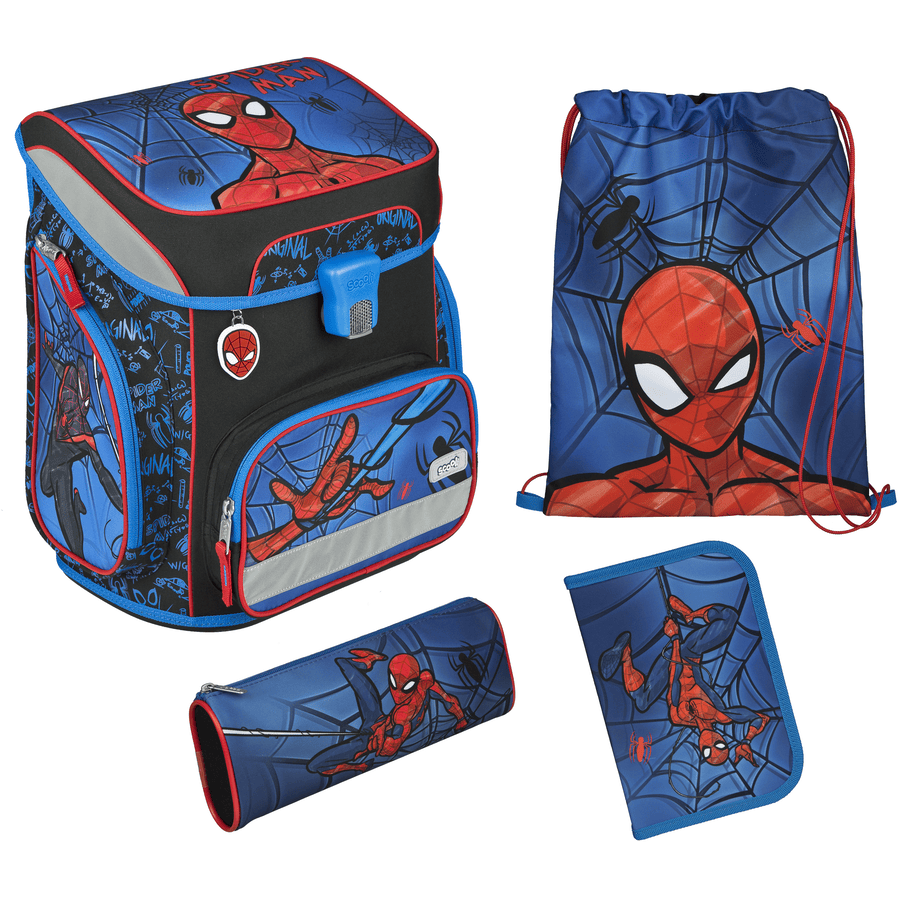 Scooli  EasyFit Schulranzen Set, 5-teilig - Spider Man