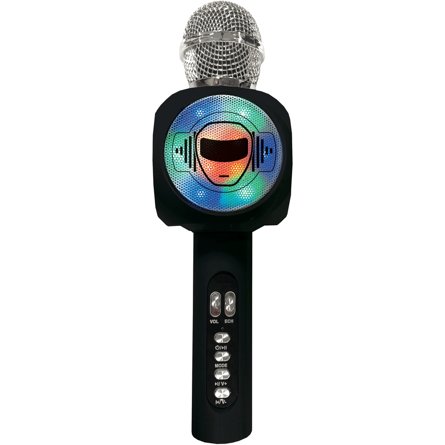 LEXIBOOK Microfono karaoke iParty Bluetooth® con altoparlante, luci e cambiavoce integrati