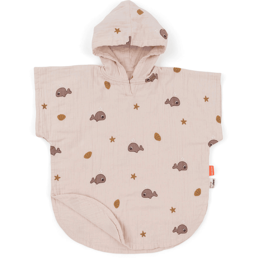 Done by Deer™ Poncho de bain enfant Wally rose