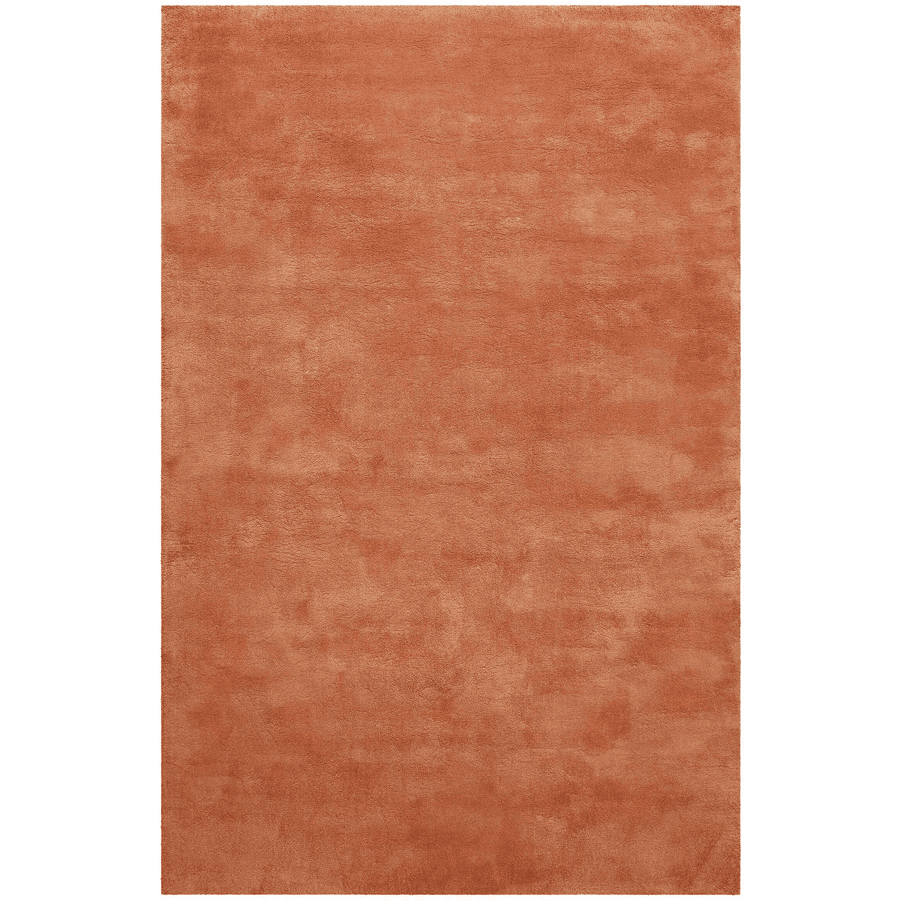 Homie Living Hochflorteppich Sienna terracotta meliert