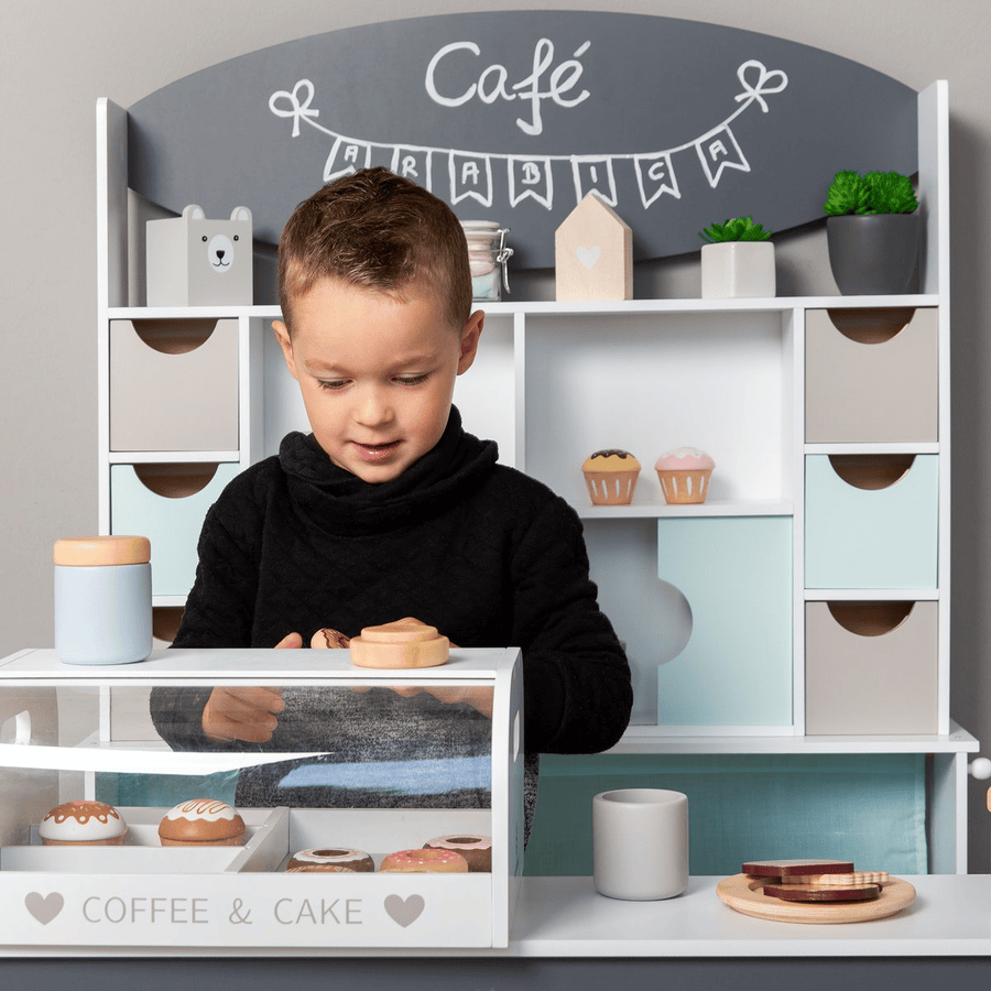 MUSTERKIND® Coffee and Cake Box Vanilla, white/multicolored