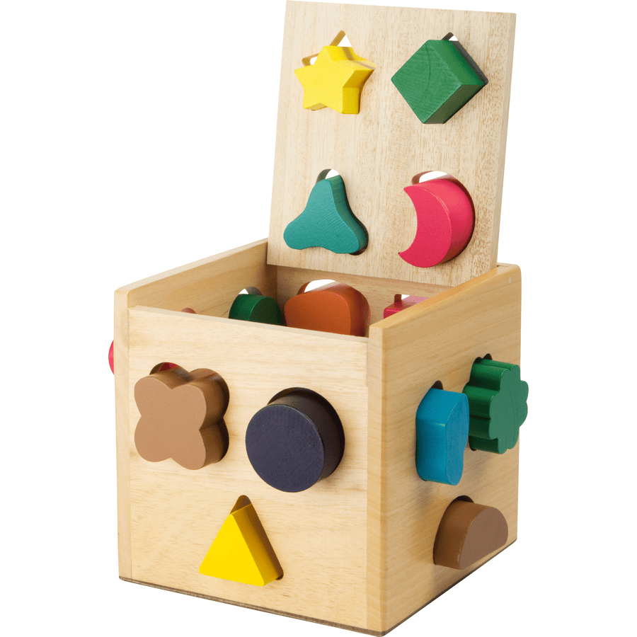 small foot® Cube de formes à enficher, bois