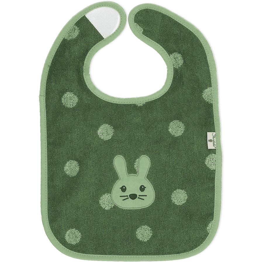 Sterntaler GOTS Velcro Bib Kinni ciemnozielony