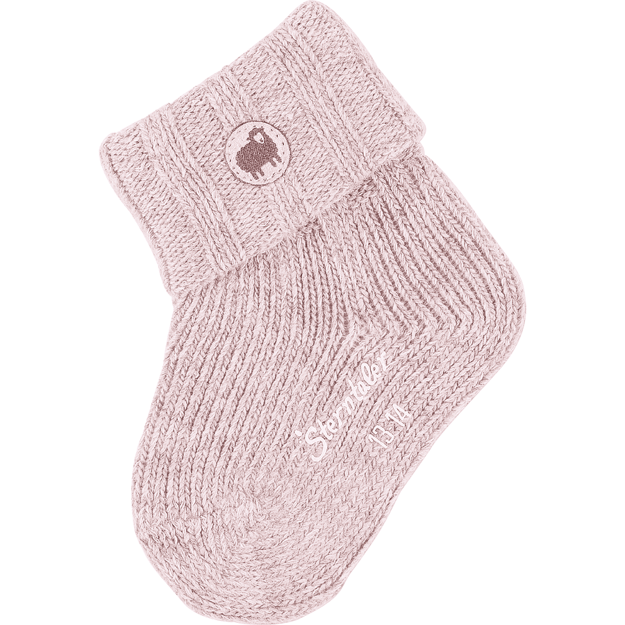 Sterntaler Baby sokken wol lichtroze wollen sokken