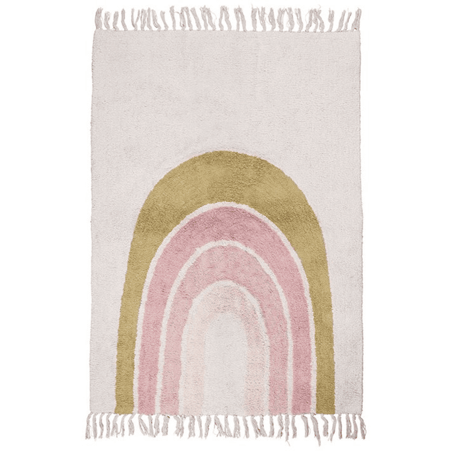Tapis Petit  Dětský koberec duhový krémově růžový