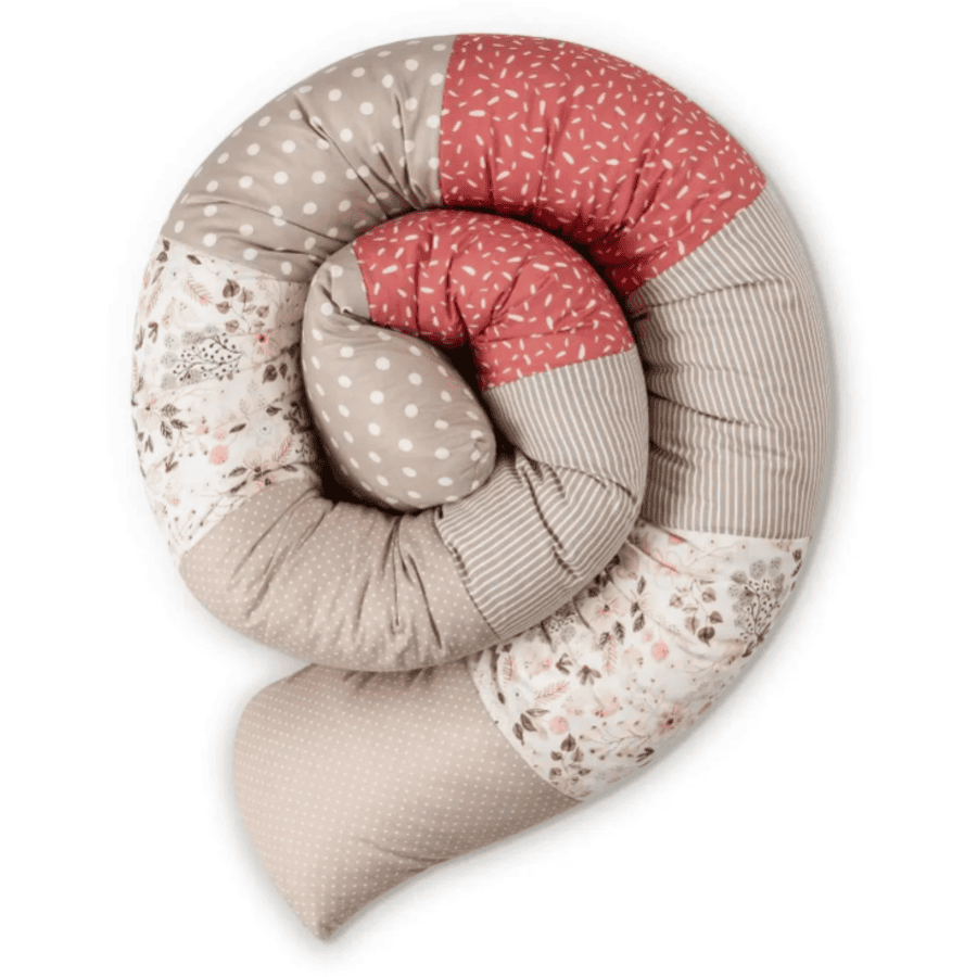 Ullenboom Vauvan sänky käärme vaaleanpunaiset kukat 300 cm