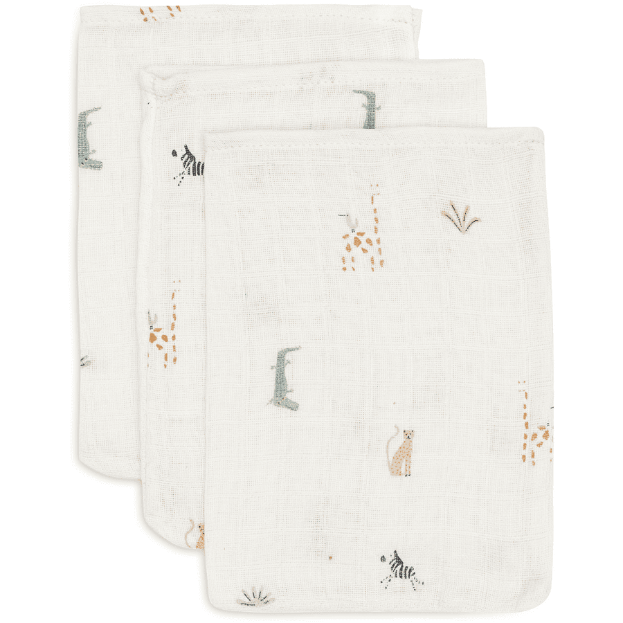 jollein Jungle Jumbo molton 3-pack 15 x 20 cm