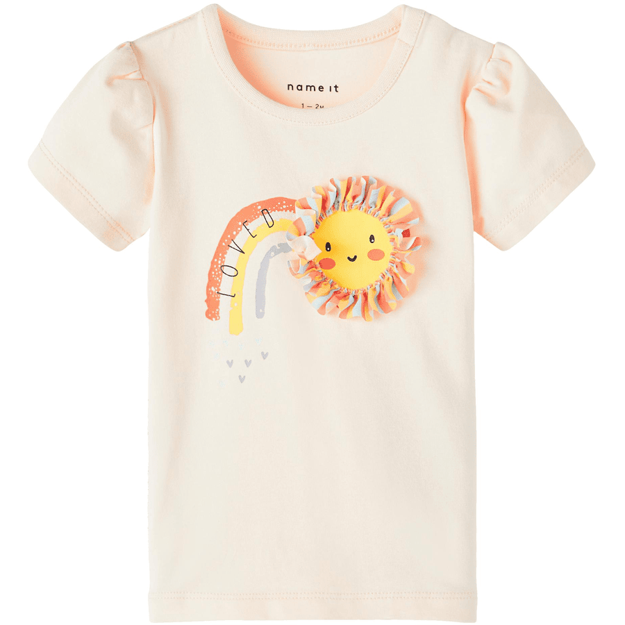 name it Nbfhussie Créme De Pêche T-Shirt