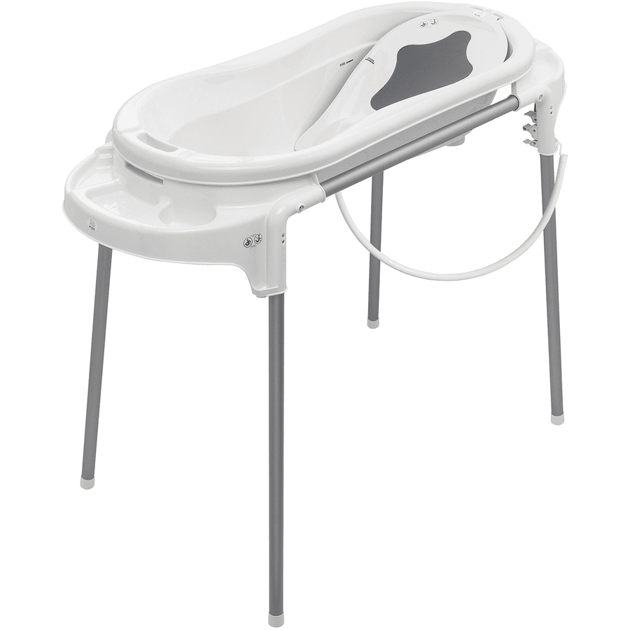 Rotho Babydesign Set de bain baignoire sur pieds bébé TOP Xtra white