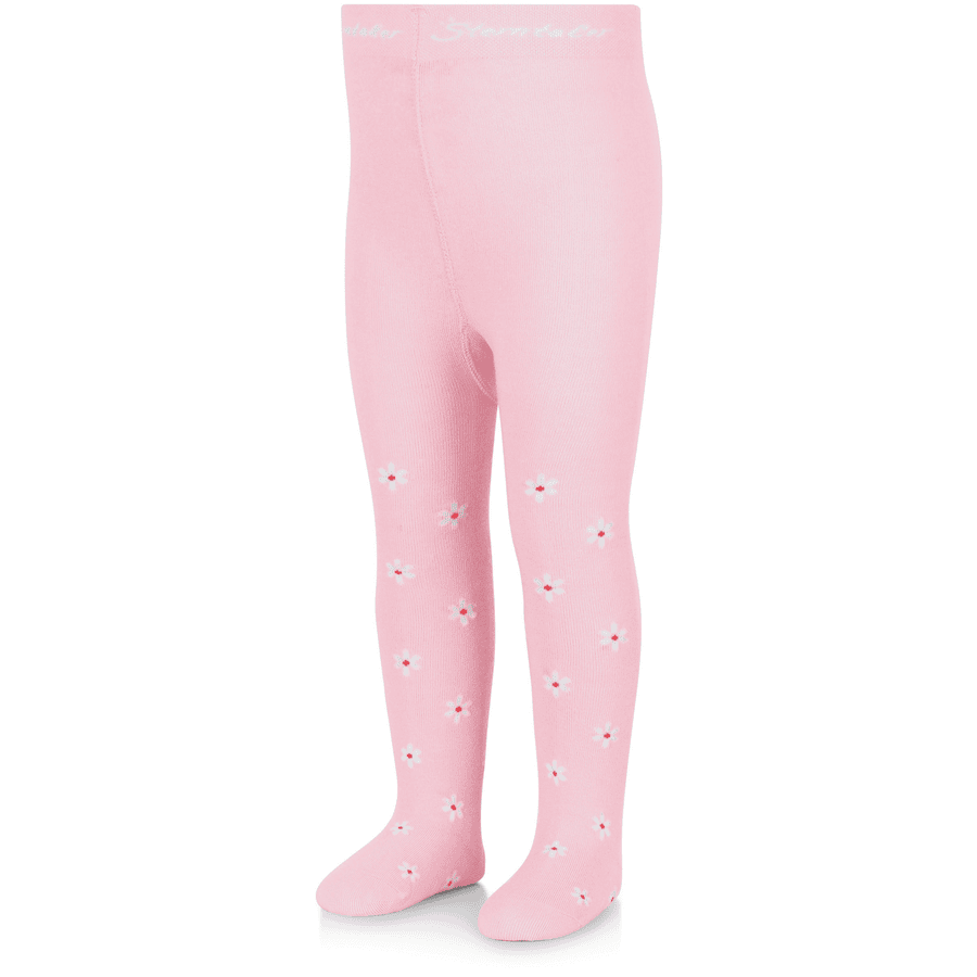 Sterntaler Panty bloemen roze 