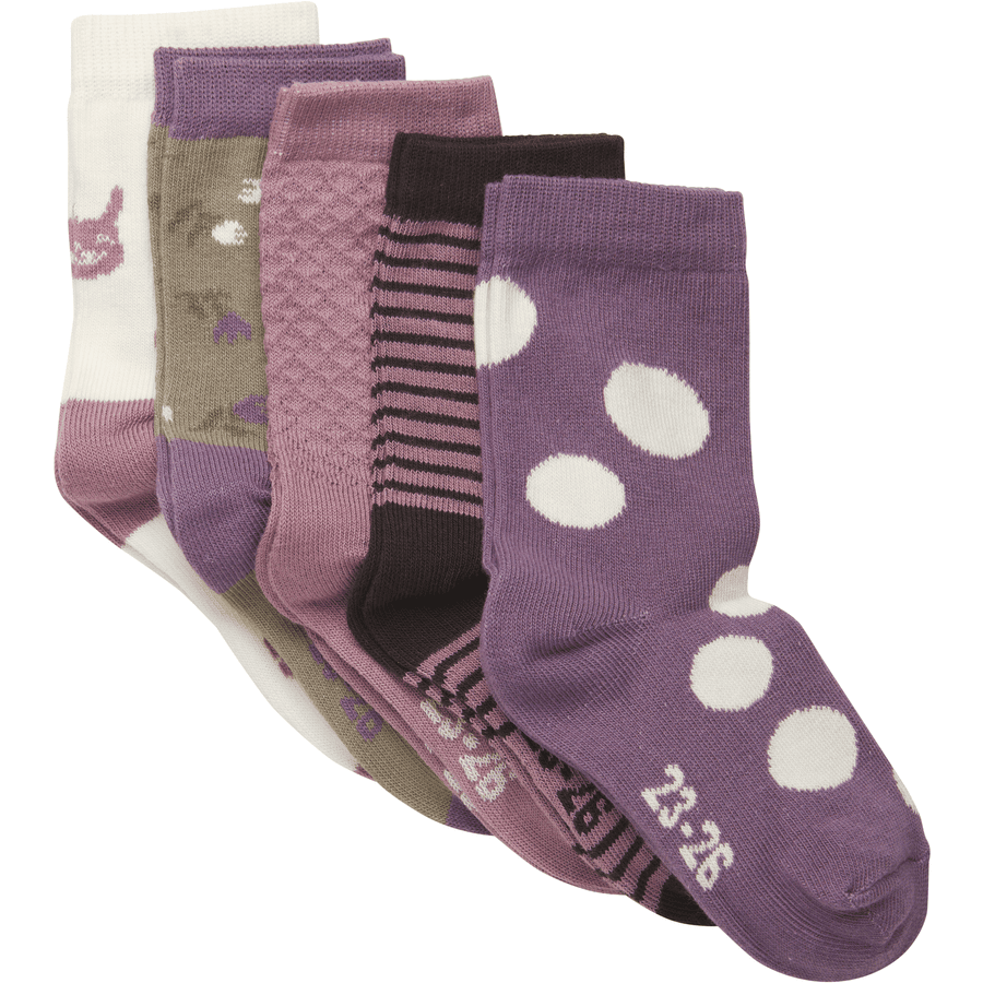 Minymo Calcetines 5 Pack Orchid Haze