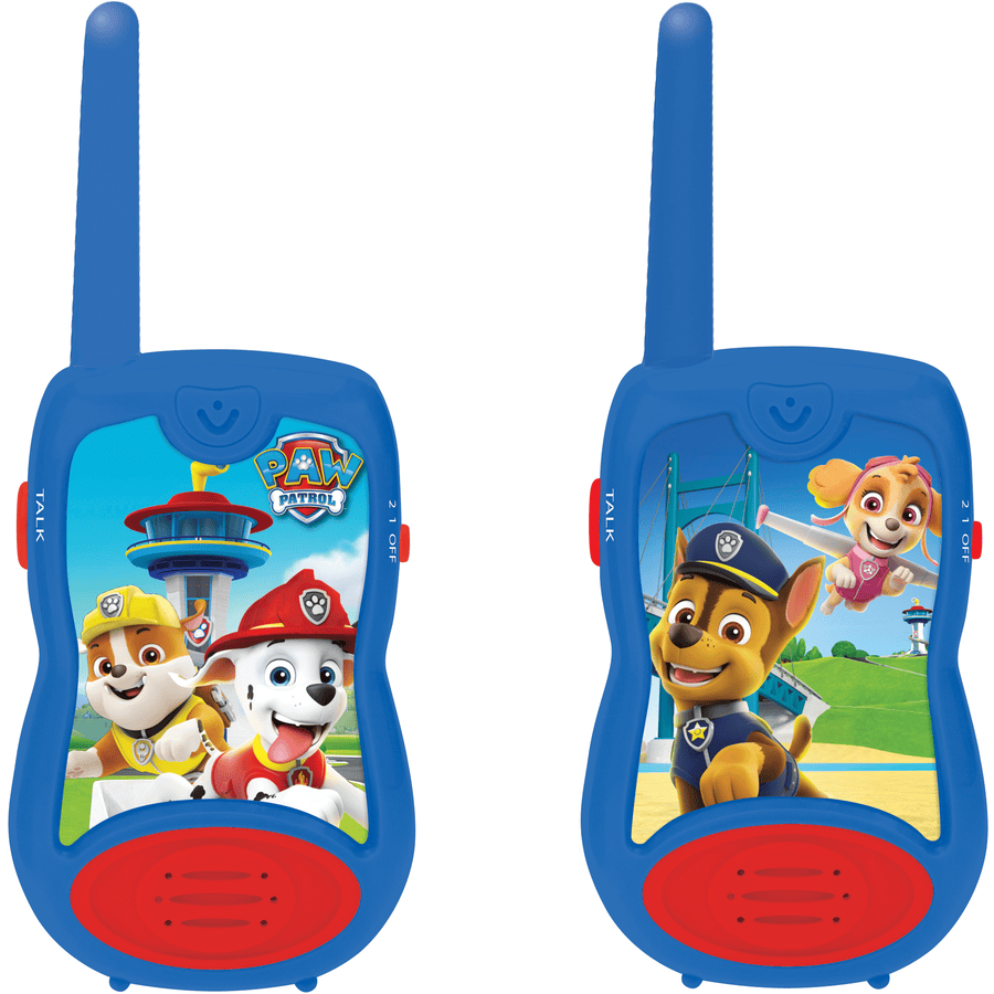 LEXIBOOK Paw Patrol Walkie-Talkies bis zu 120 Meter Reichweite mit Gürtelclip