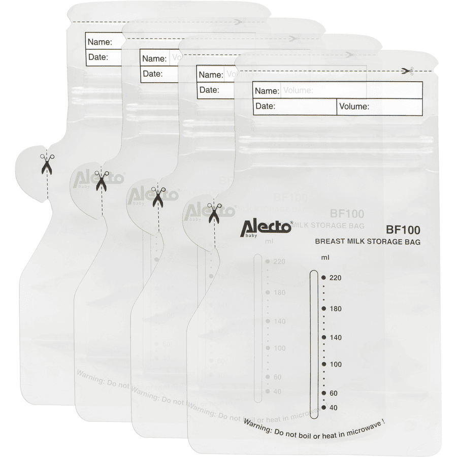 Alecto ® Brystmælkspose 100 stykker