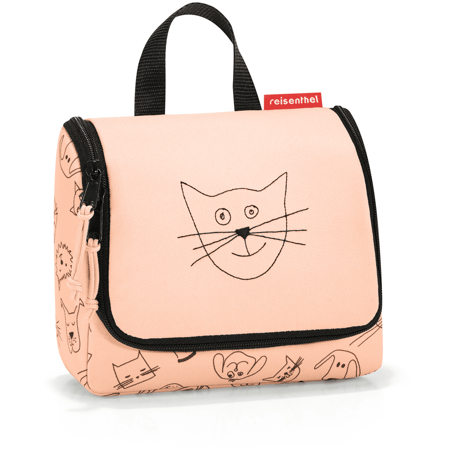 reisenthel® toiletbag S kids cats and dogs roze

