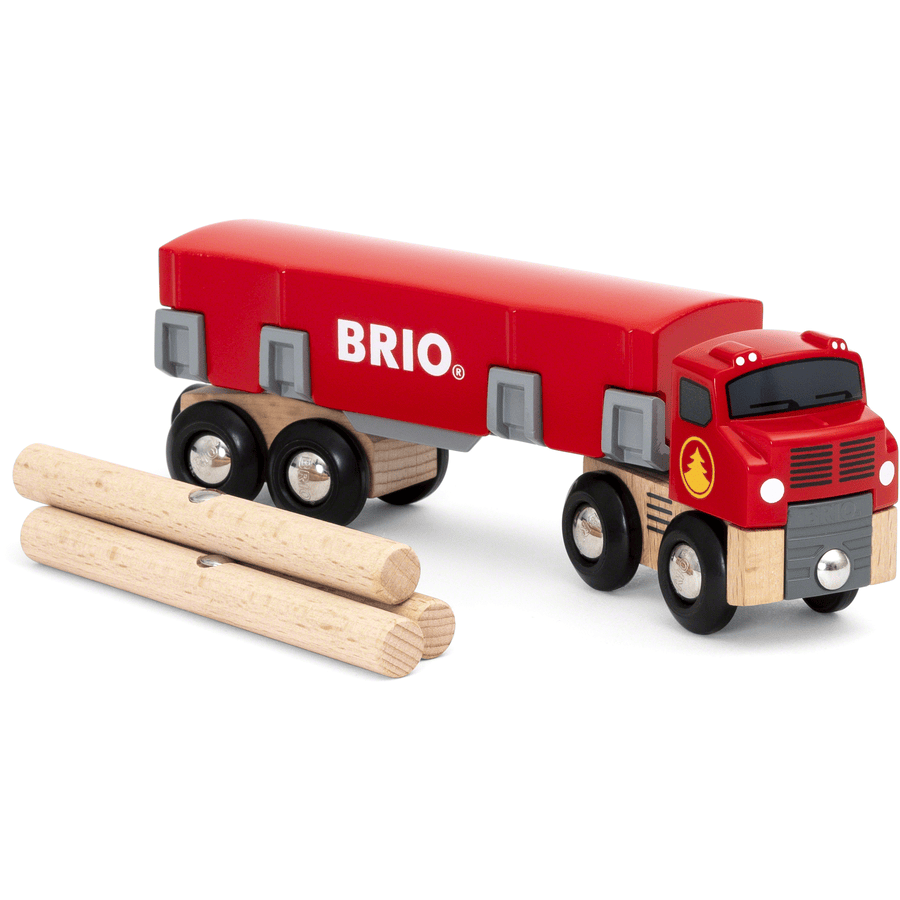 BRIO® WORLD Holztransporter mit Magnetladung 33657
