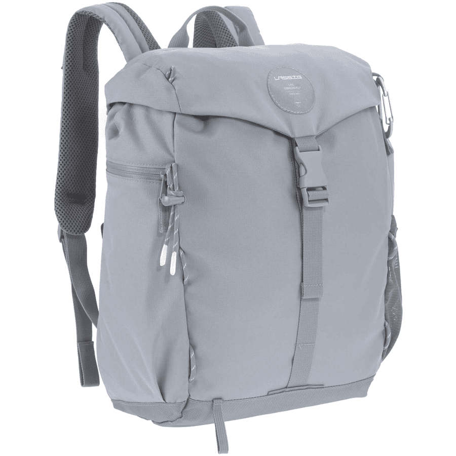 LÄSSIG  Outdoor Backpack přebalovací batoh šedý