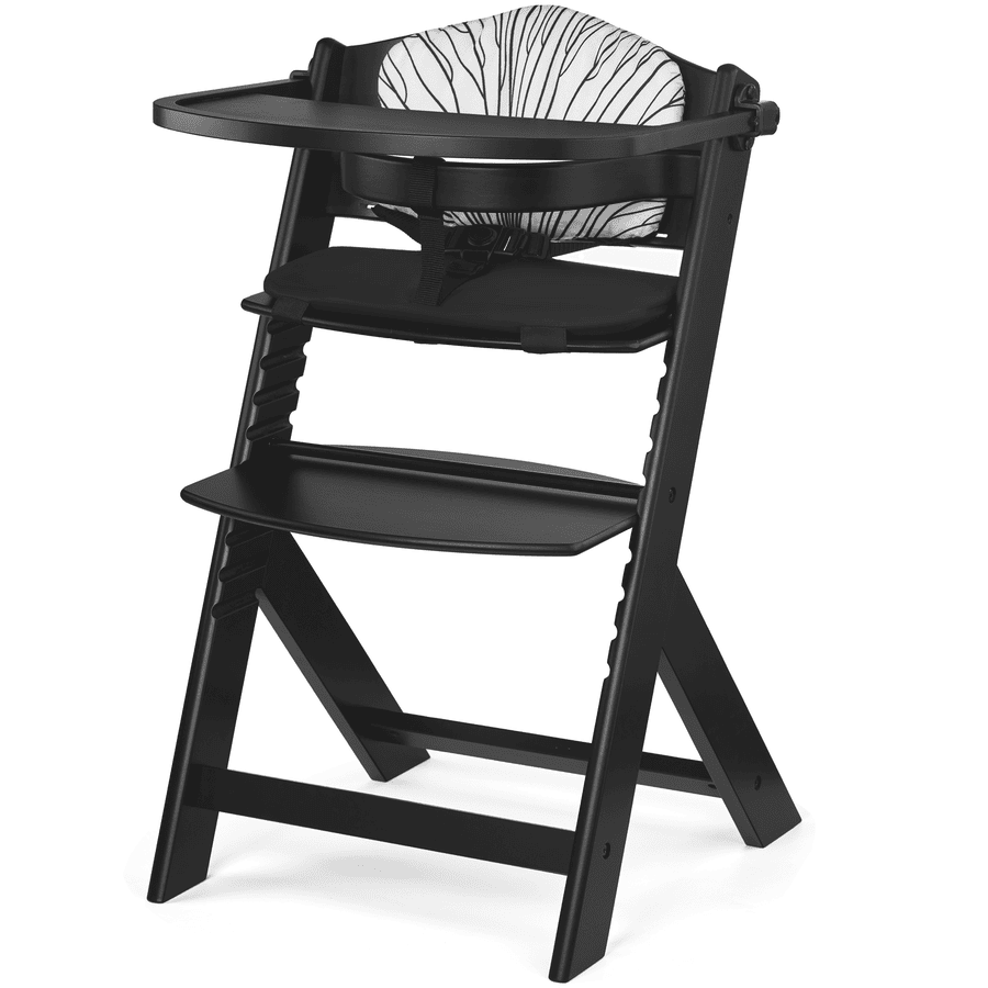 Kinderkraft rostoucí jídelní židlička ENOCK s polštářkem black