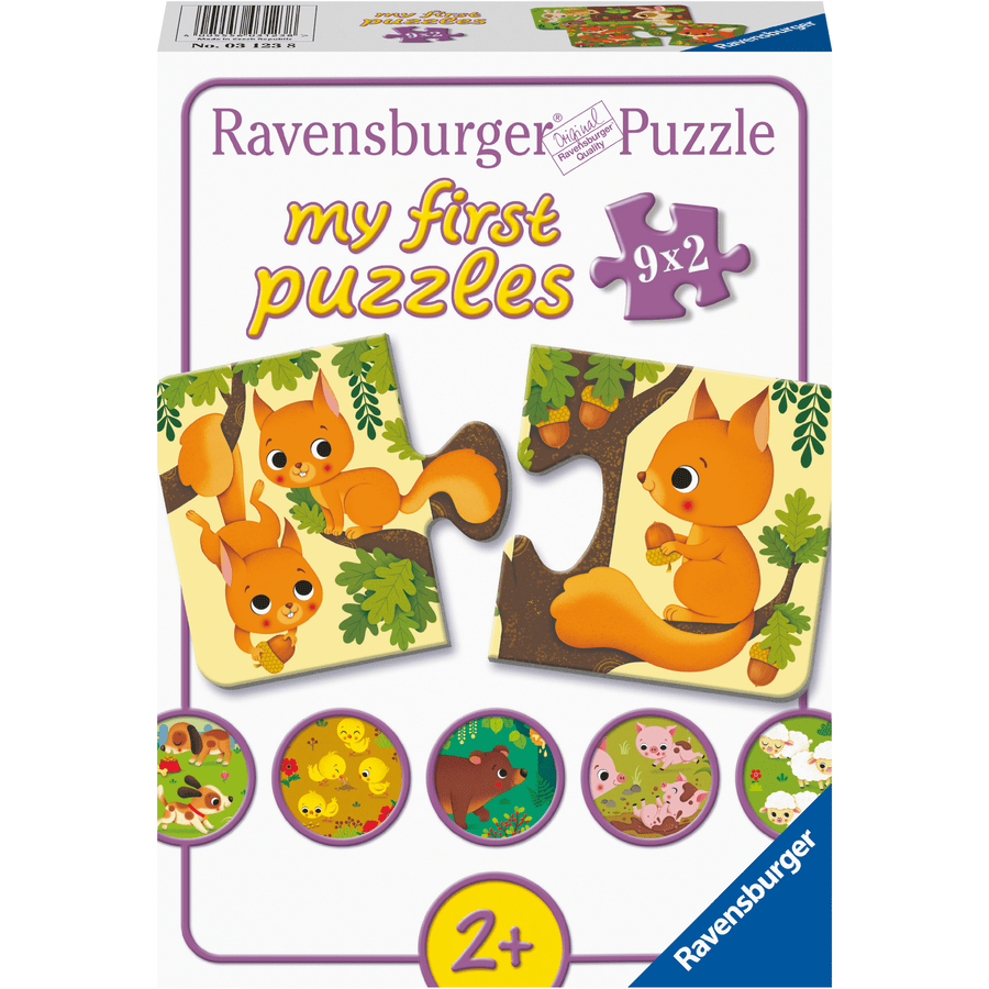 Ravensburger Mi first puzzle - Los animales y sus hijos