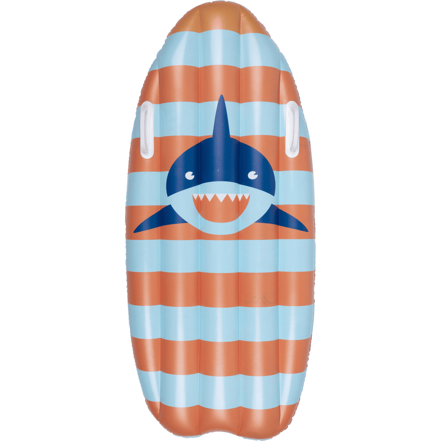 Swim Essentials Aufblasbares Surfboard Shark gestreift