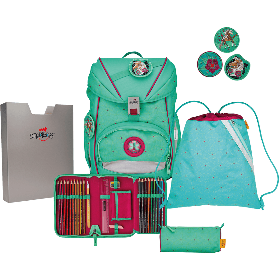 DerDieDas ® ErgoFlex - Pepper menta Pony, 5 pezzi.