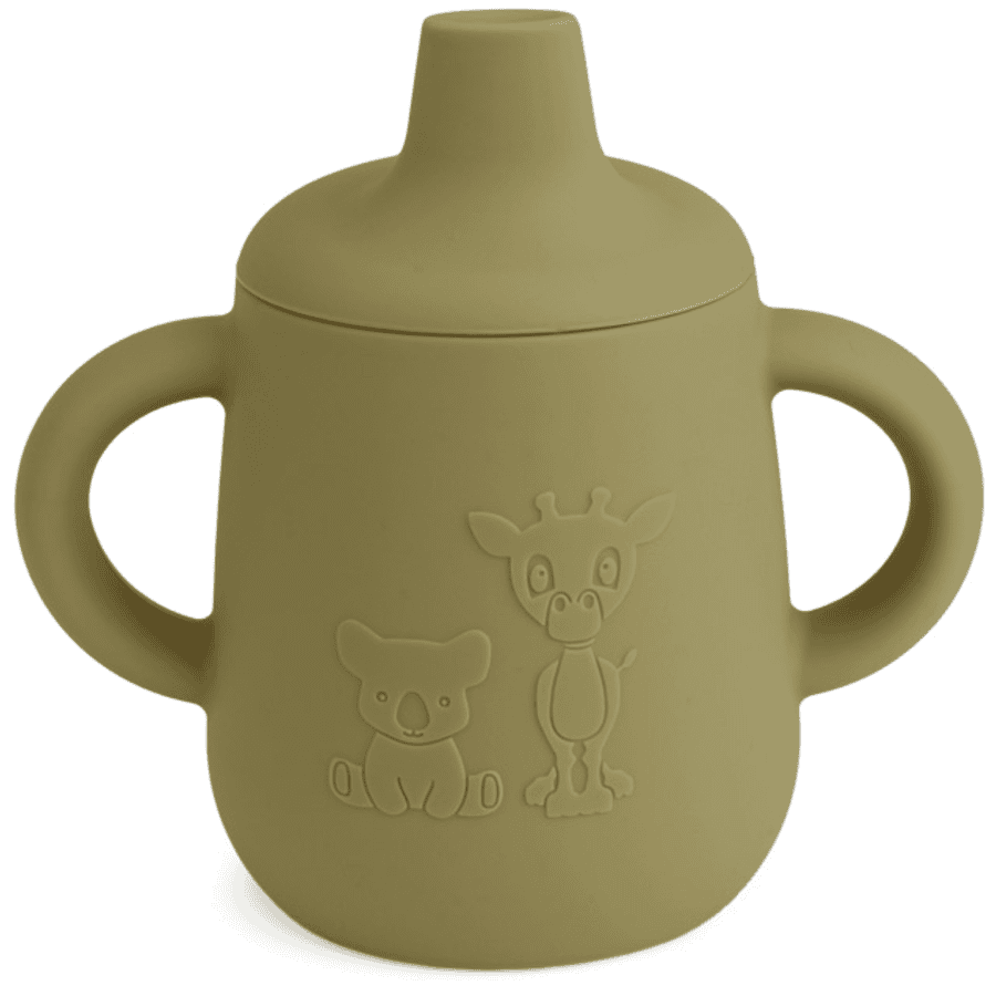 nuuroo Tasse à bec enfant Aiko silicone Olive green 140 ml