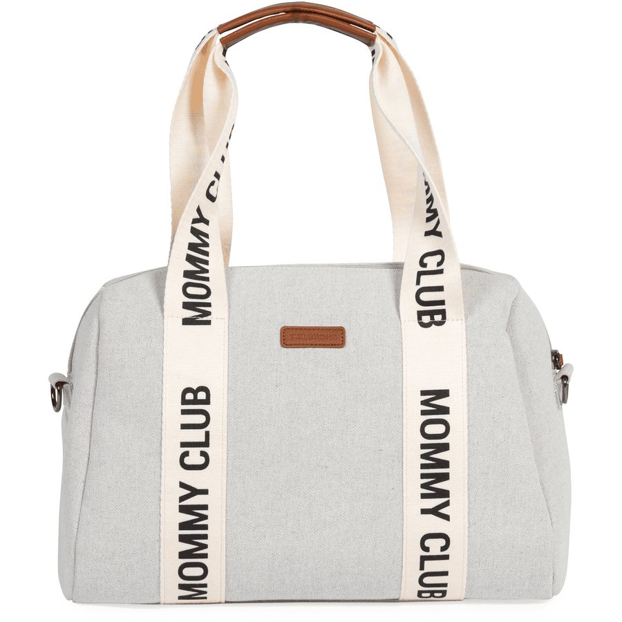 CHILDHOME Mommy Club Changing Bag Signature Canvas Av White 