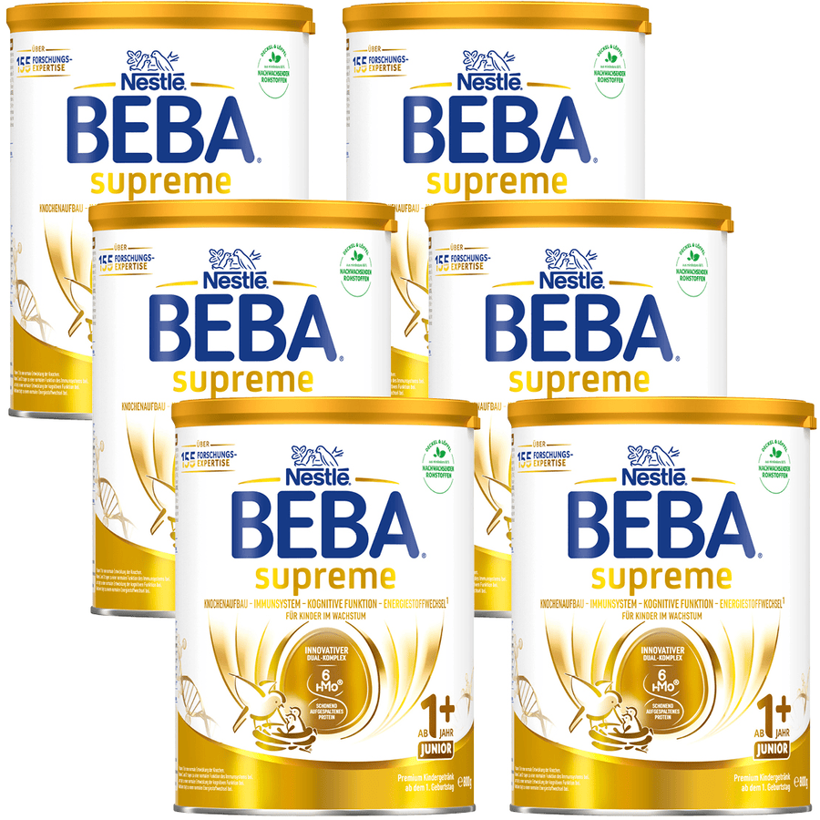 Nestlé BEBA SUPREME JUNIOR 1 ab dem 1. Geburtstag 6x 800g