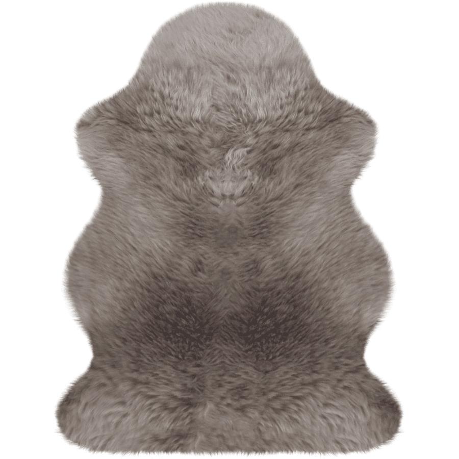 Heitmann Tapis de jeu laine d'agneau australienne premium taupe 100x68 cm