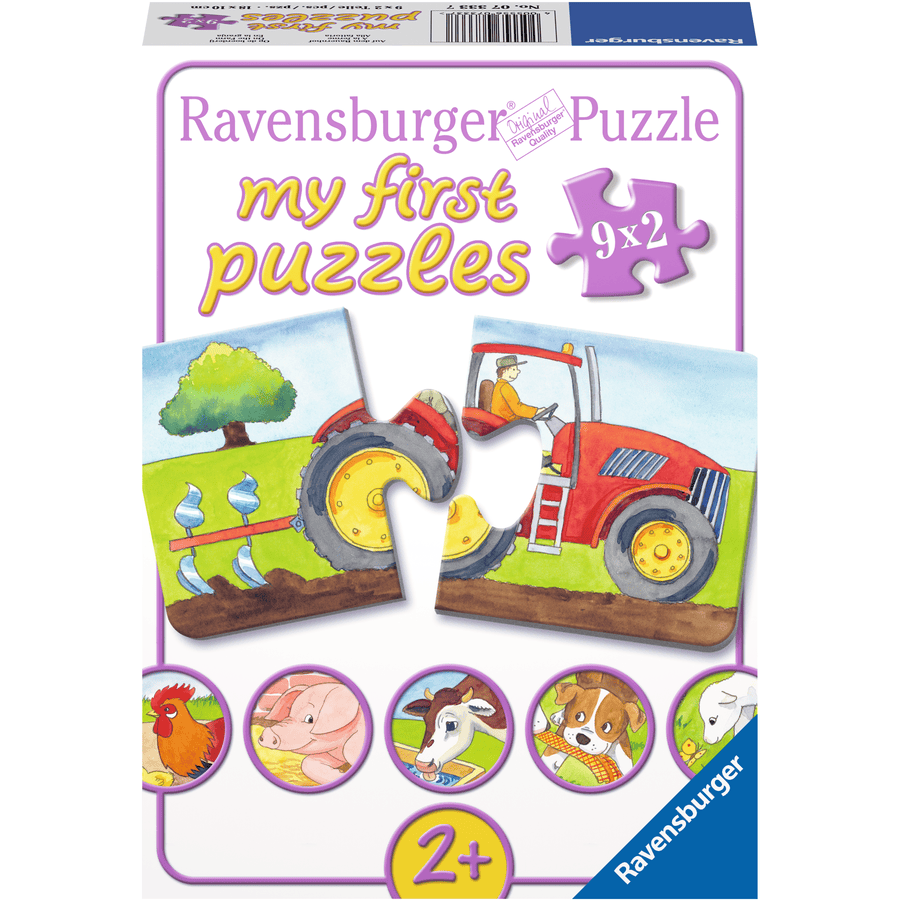 RAVENSBURGER My first Puzzle Bondegården 9x2 dele 07333