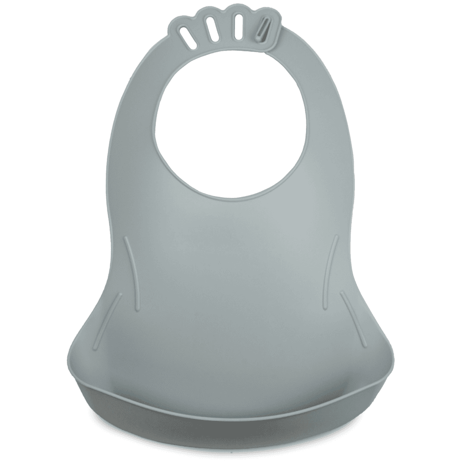 Thermobaby® Bavoir bébé récupérateur Bibou, gris charme