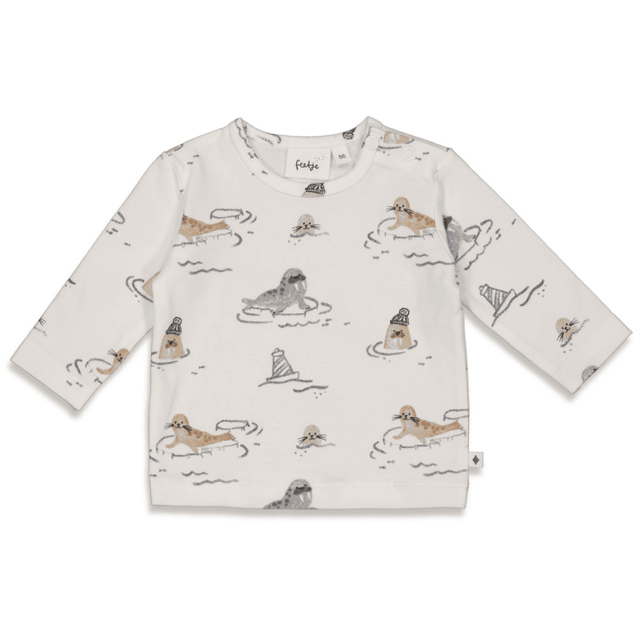 Feetje Langarmshirt Cool As Ever Offwhite