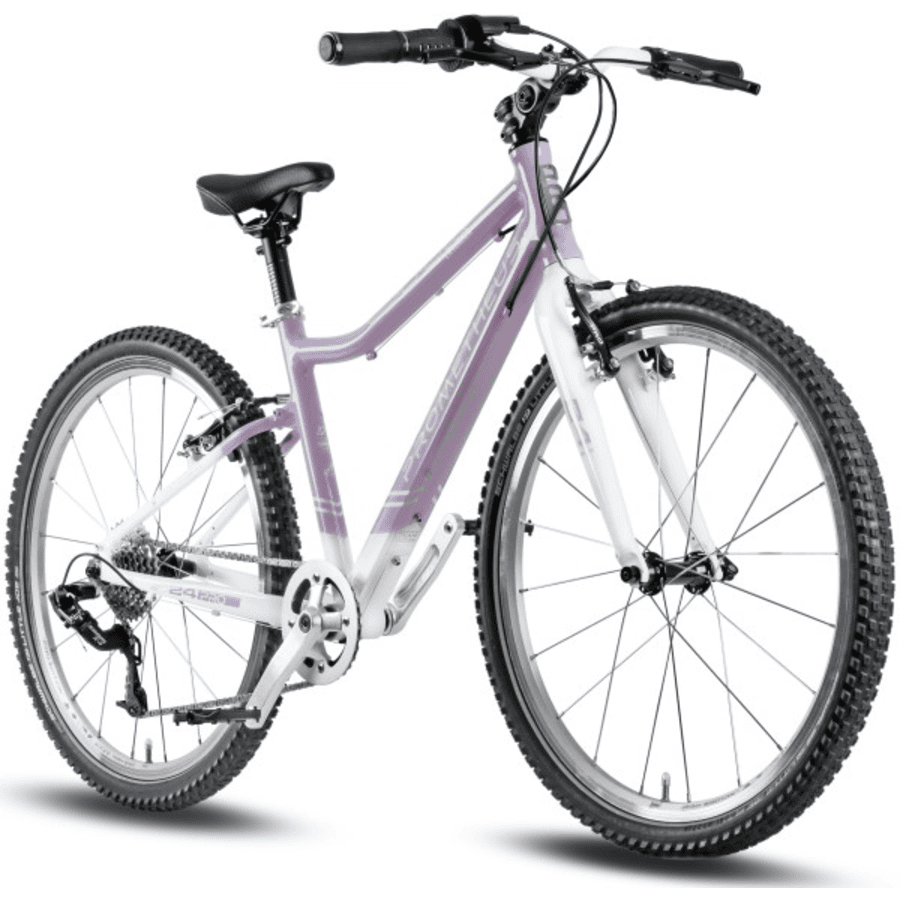 PROMETHEUS BICYCLES PRO® Kinderfahrrad 24 Zoll, violett weiss LAVENDER