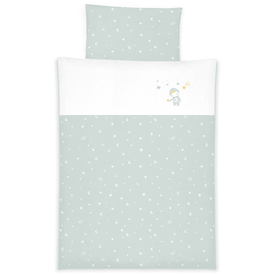 Kuli-Muli Baby Sängkläder Lyocell Satin Space Ice