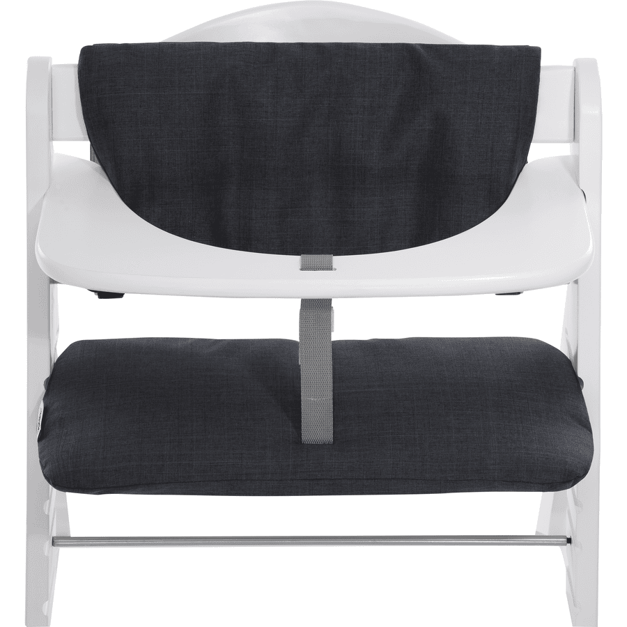 hauck kinderstoelkussen deluxe melange charcoal