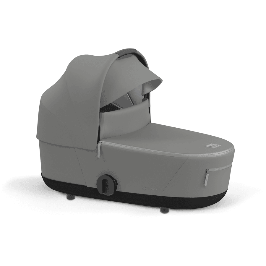 cybex PLATINUM Bezug Sustainable  für Kinderwagenaufsatz Mios Lux Carry Cot Pearl Grey